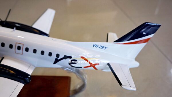 Model of Saab 340 Rex Airlines Aircraft with detailed craftsmanship.